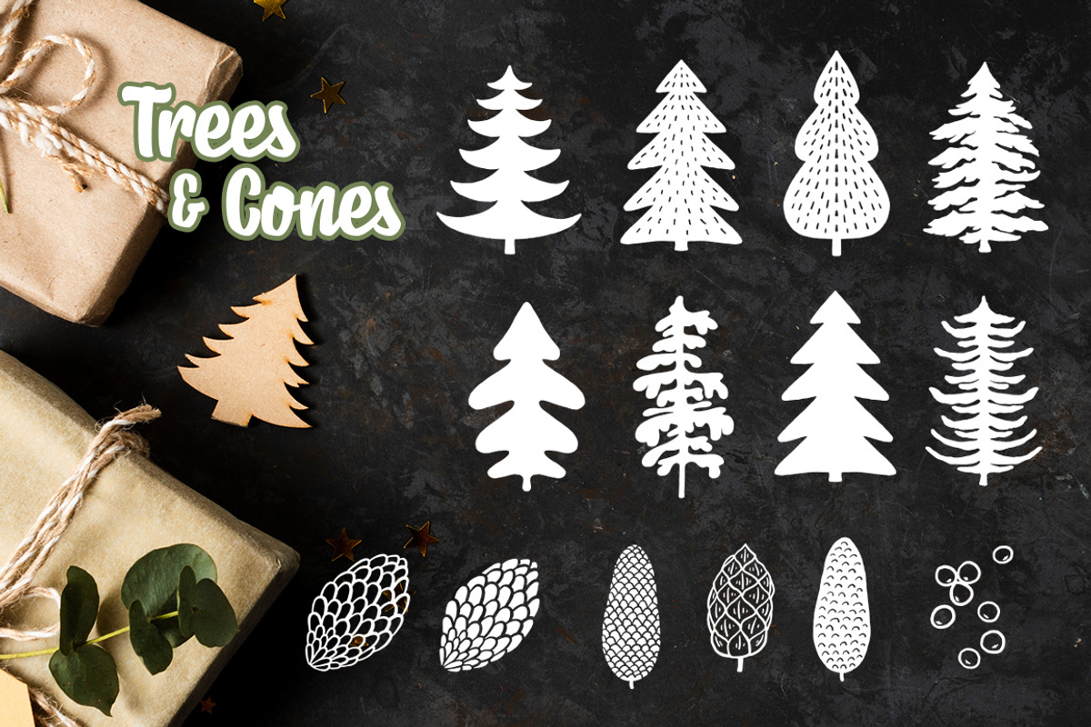 Procreate Christmas Stamp Set, a Brush Add-On by PrettyLittlePigs (Photo 10 of 11)