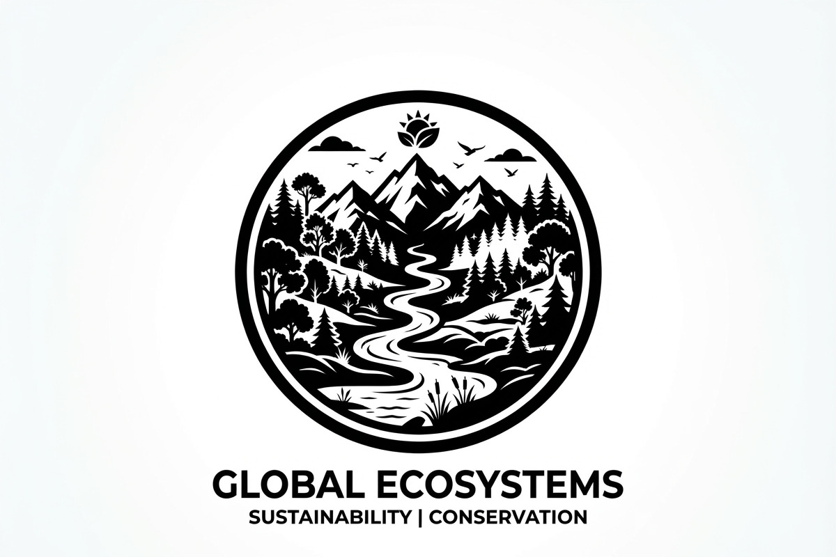 60 Eco Globe Landscape Silhouette, a Technology Illustration by Amazin_art (Photo 4 of 25)