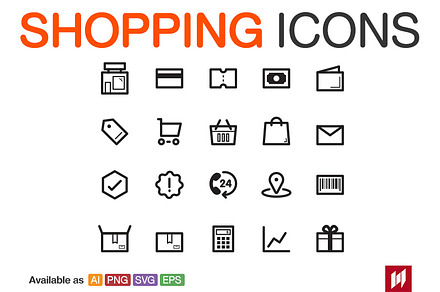 Shopping icons