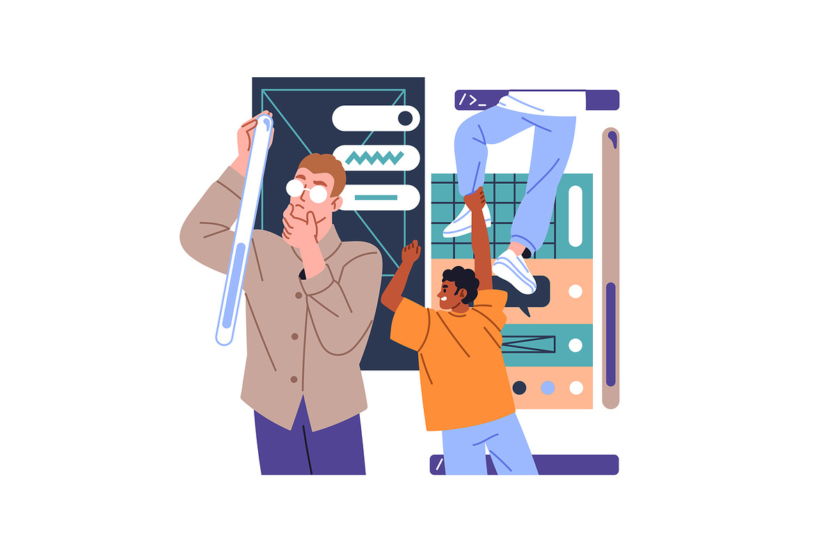 UX UI design concept set, a Work Illustration by PaperTrident (Photo 5 of 5)