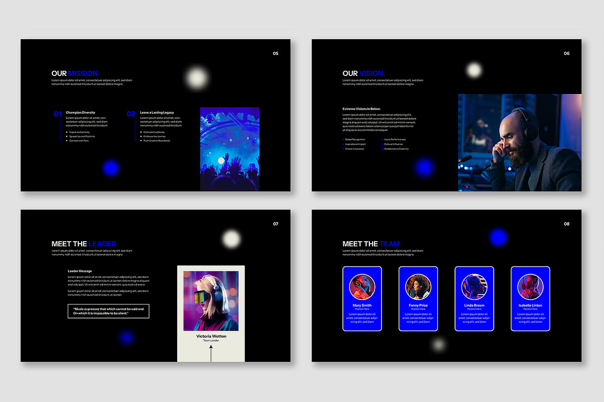 Extreme Music Presentation, a Presentation Template by Mighty-Slide (Photo 3 of 6)