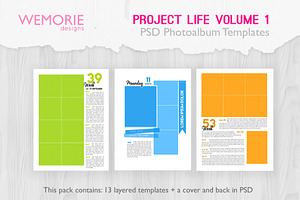 A5 Photoalbum Template Project Life