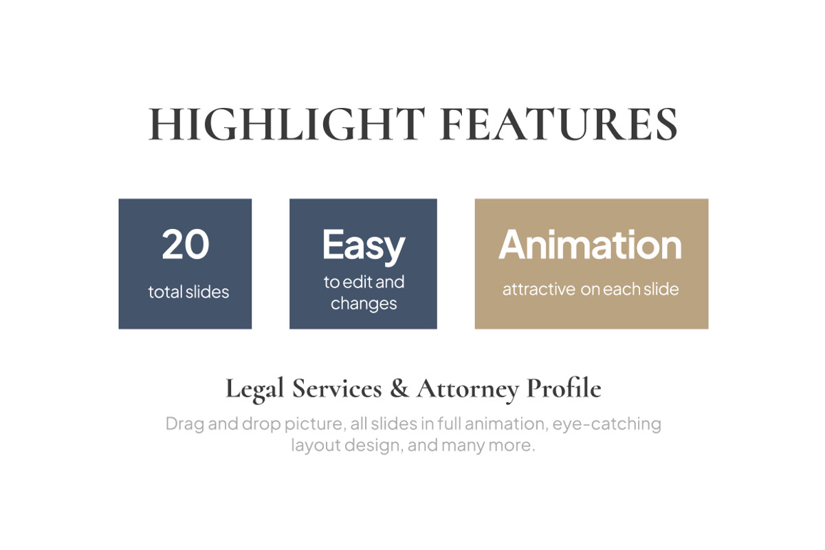 Legal Services & Attorney PowerPoint, a Presentation Template by Loin Studio (Photo 2 of 4)
