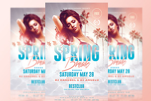 Spring Break Flyer - Psd Template