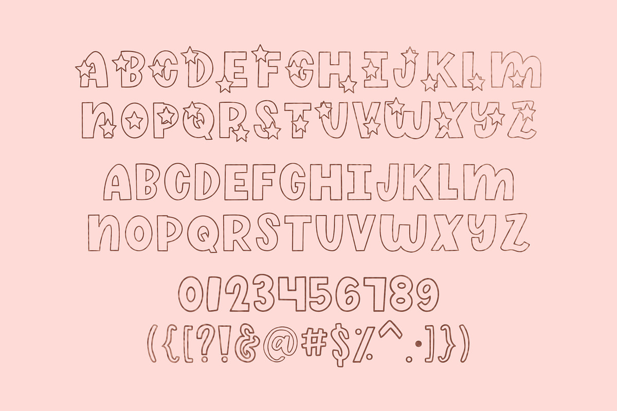Shine Bright, Star Font, a Font by Jordyn Alison Designs (Photo 9 of 9)