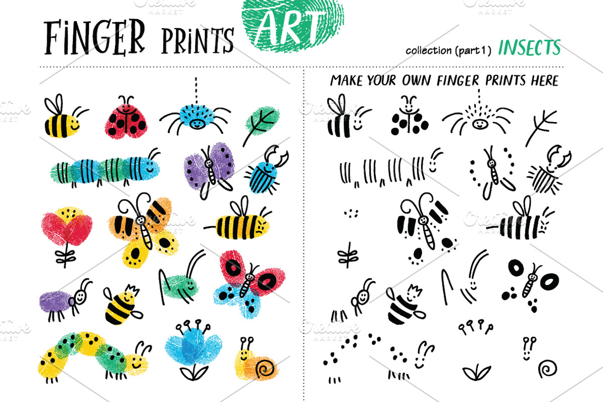 Finger prints ART, an Animal Illustration by Alena Razumova (Photo 6 of 14)