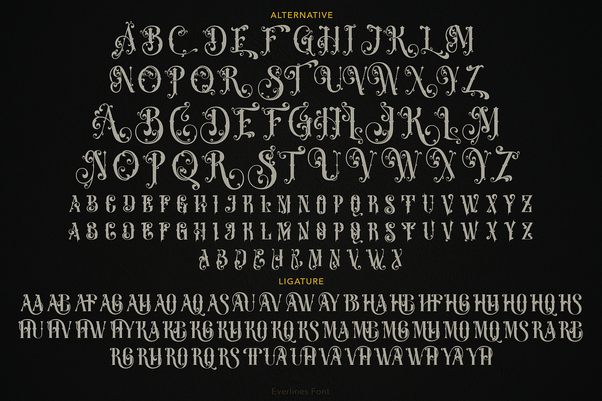 Everlines Victorian Font, a Font by TypeClassHeroes (Photo 9 of 10)
