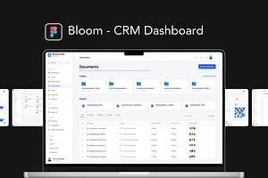 Bloom - CRM Dashboard Figma, an UI Kit Template by Hammad Arif