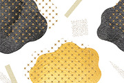 Gold Japanese seamless pattern, a Graphic by marukopum (Thumbnail 1 of 2)