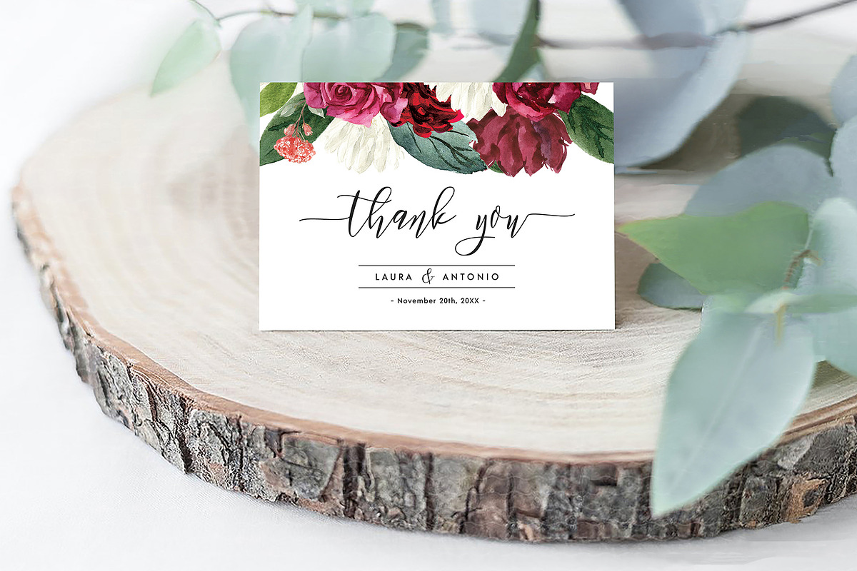 Thank You Card, an Invitation Template by ShineOnWedding (Photo 4 of 11)
