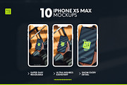 30%off - 10 iPhone XS MAX Mockups, an iPhone Mockup by North&Nano (Thumbnail 3 of 6)