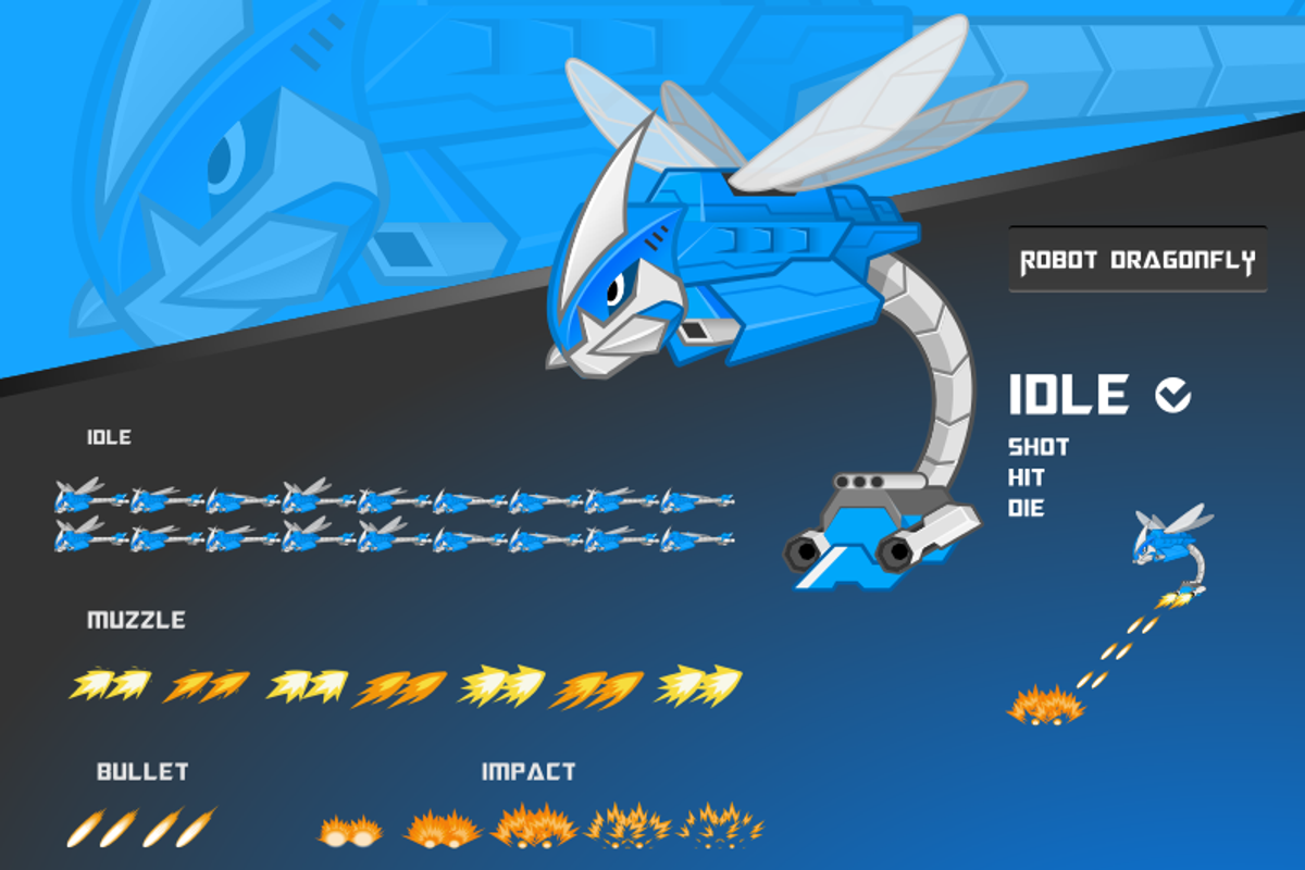 Robot Game Enemies Sprite Art Pack 3, a Graphic by ridjam (Photo 2 of 4)