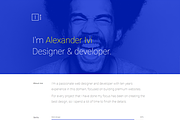 Ivi - Minimal Personal/Portfolio, a HTML Template by scrils (Thumbnail 2 of 4)