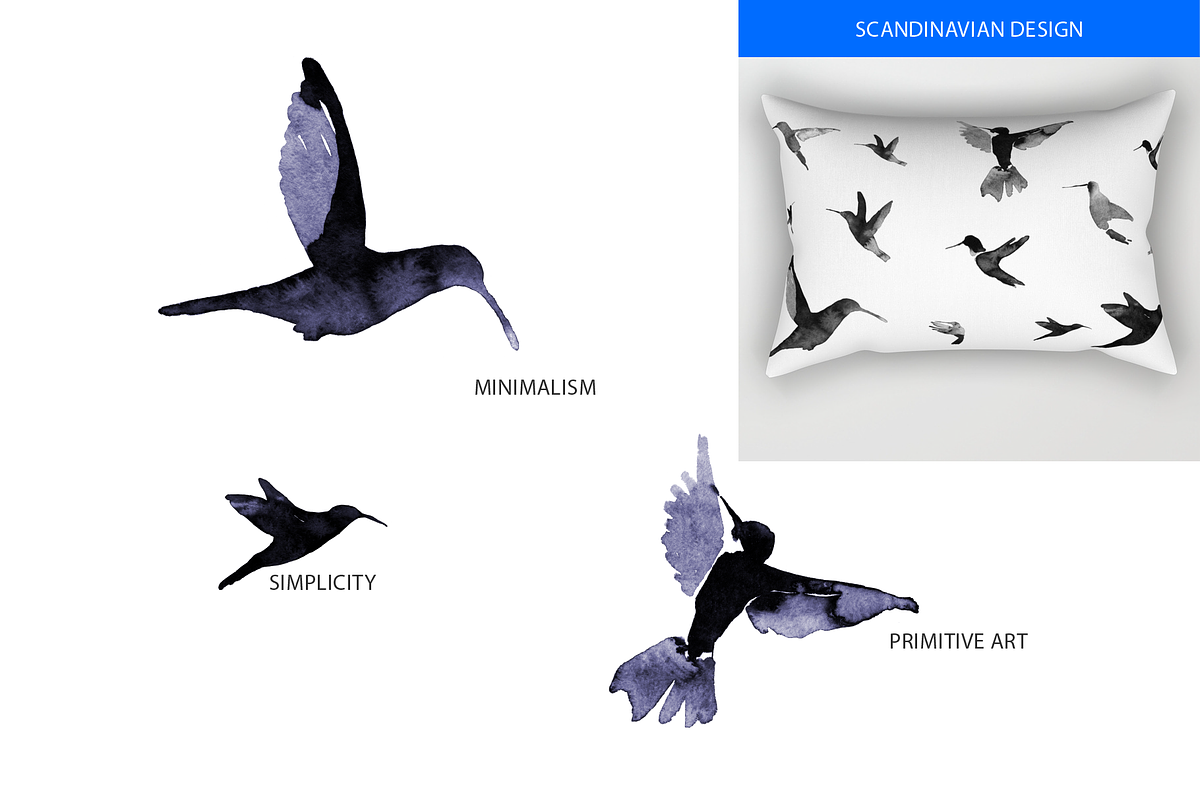 INK DREAMS: FLYING BIRDS, a Food Illustration by HANNA V (Photo 2 of 12)