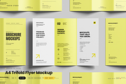 A4 Trifold Flyer Mockup, an Advertising Mockup by Toasin Studio (Thumbnail 1 of 5)