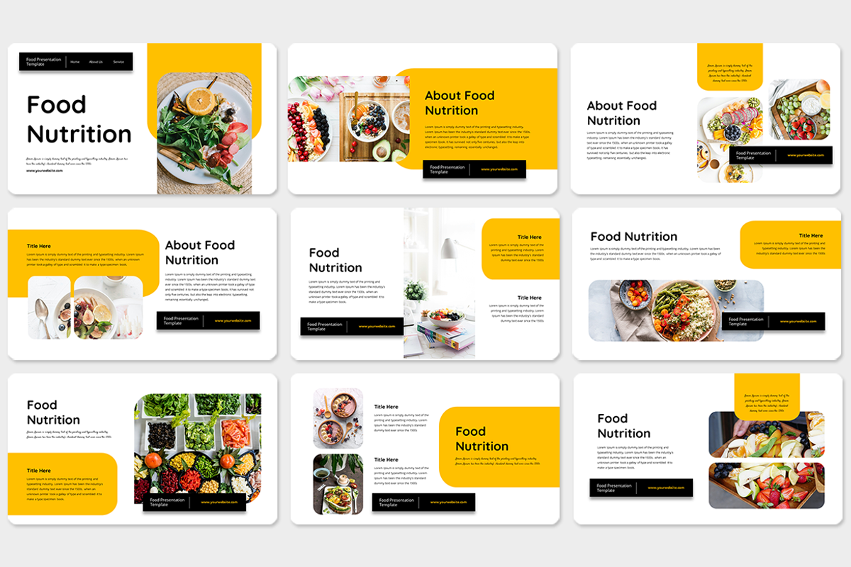Food Nutrition - PowerPoint Template preview 2