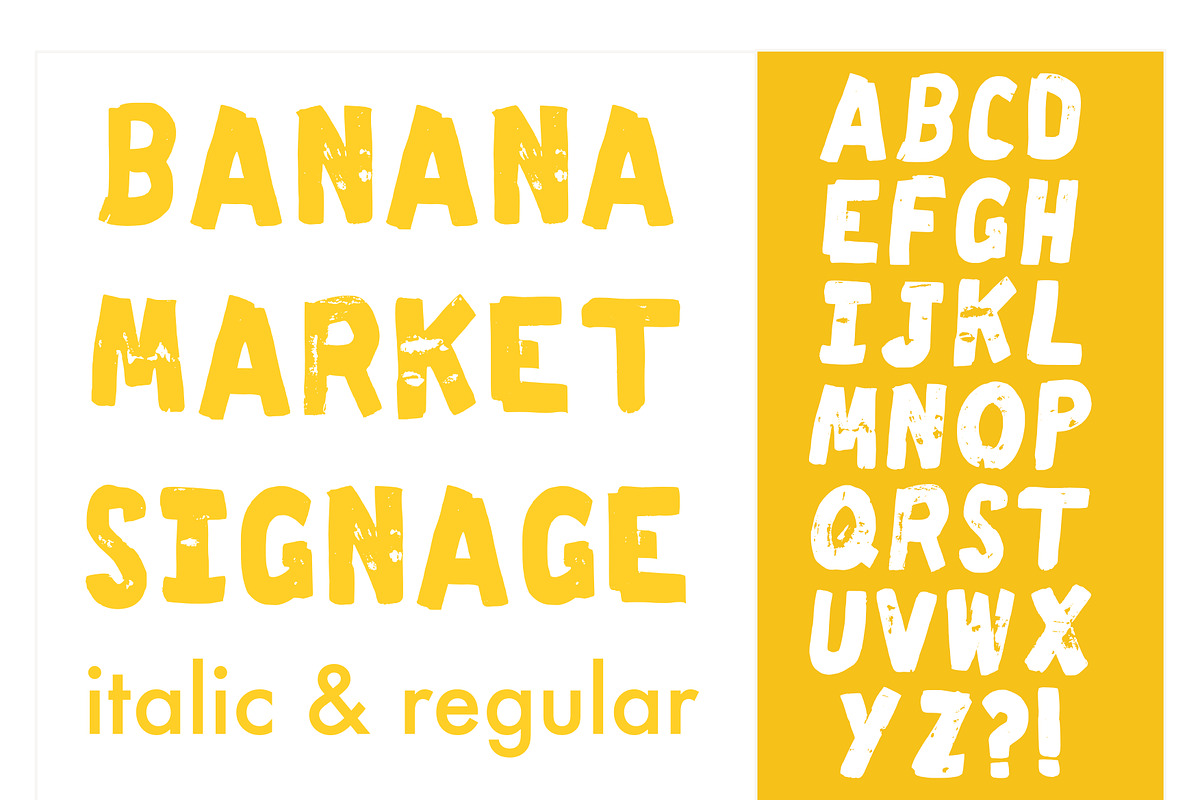Fresh Bananas Hand Drawn Font preview 2