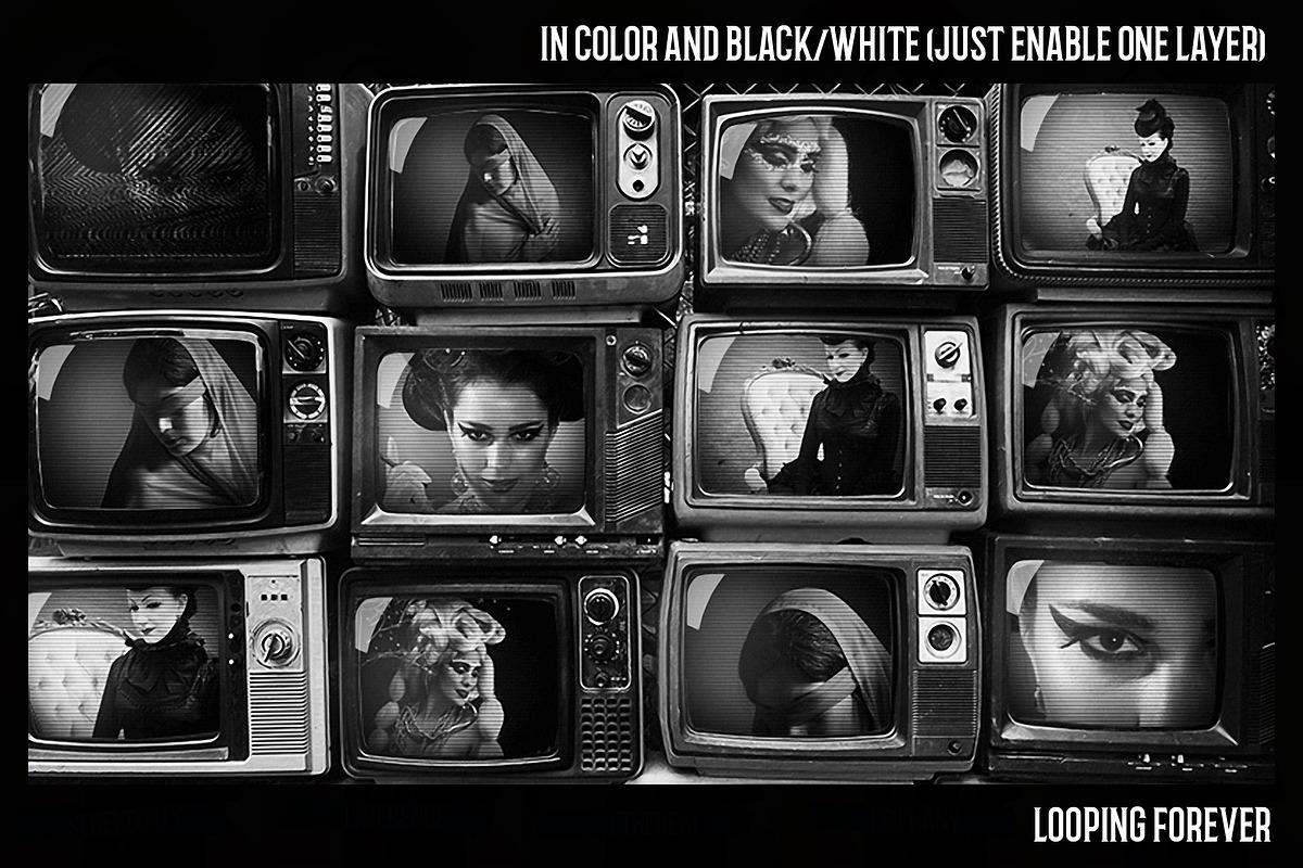 Old TV Stack-Animated GIF generator, a Templates & Theme by the little wonder shop (Photo 2 of 5)