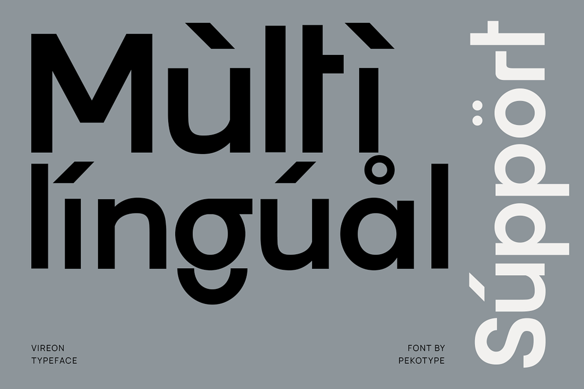 Vireon - Geometric Logo Font, a Sans Serif Font by Pekotype (Photo 5 of 15)