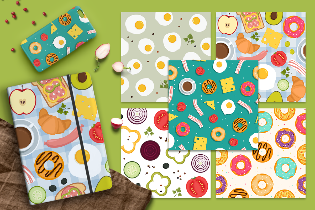 Breakfast Food Set, a Food Illustration by Anna Krestiannykova (Photo 5 of 14)
