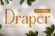 CS Draper – Elegant Font, a Serif Font by Craft Supply Co. (Thumbnail 1 of 8)