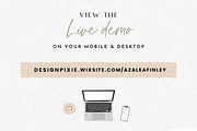 Wix Website Template Azalea Finley, a Wix Template by Design Pixie (Thumbnail 3 of 7)