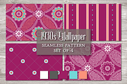 Vintage Seamless Pattern Wine, a Pattern Graphic by Barbara's iCandy (Thumbnail 1 of 6)