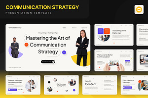 Communication Strategy Presentation, a Presentation Template by Annora Studio