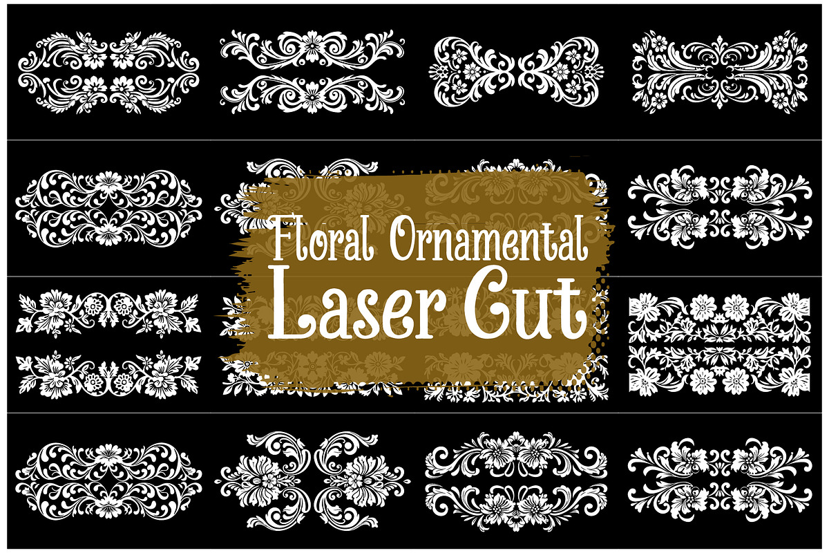 Elegant Filigree Floral Laser Cut, an Illustration by BIPLOB EXPERT