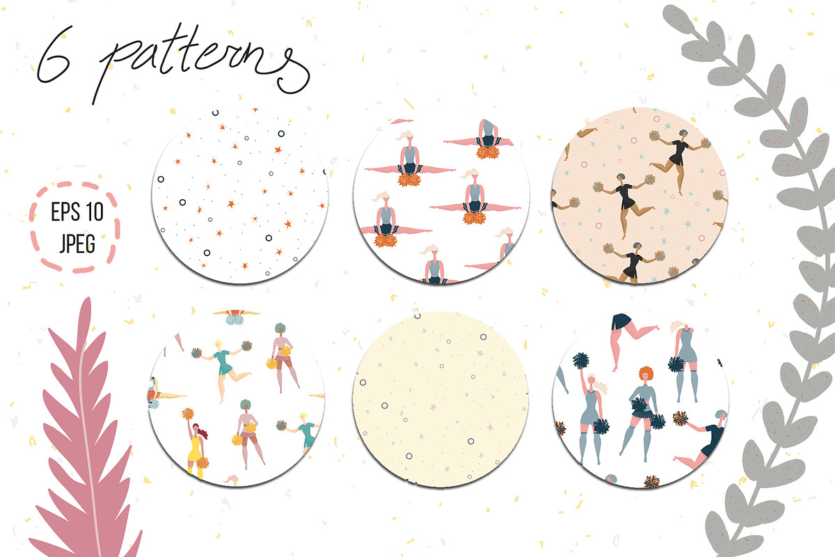 Cheer Girls graphic collection, a Person Illustration by dasha mo (Photo 5 of 7)