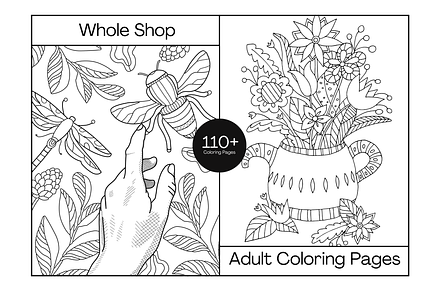 Adult Coloring Book | Whole Shop