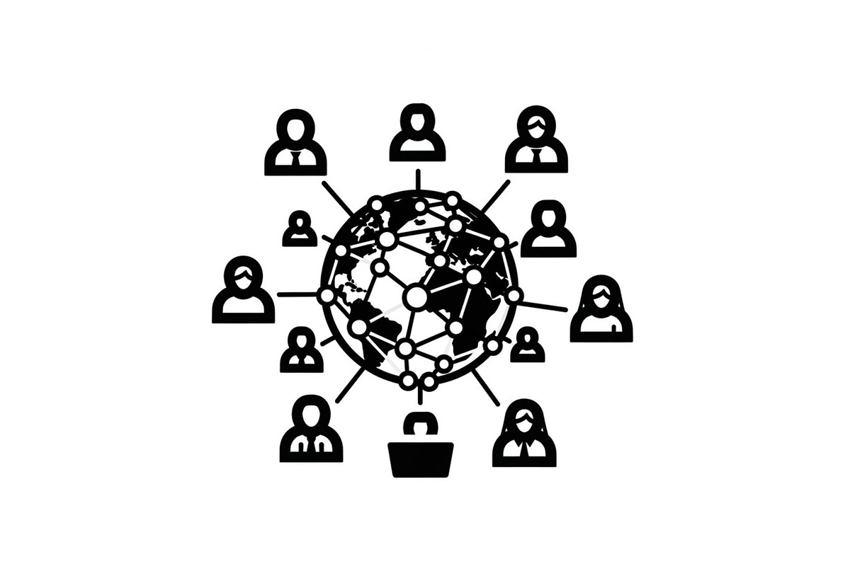 Remote Team Work Silhouettes Bundle, a Graphic by musafir_fashion (Photo 11 of 14)