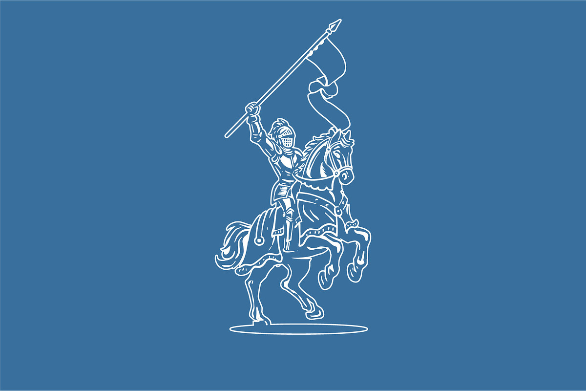 Vintage knight on horseback, a Branding & Logo Template by Vinsvectory (Photo 2 of 3)