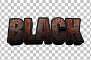 Black Rust 3D Editable Text PSD, a Layer Style Add-On by TrueVector (Thumbnail 2 of 2)