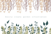 Secret garden procreate stamp brush, a Brush Add-On by Meisanmui (Thumbnail 5 of 8)