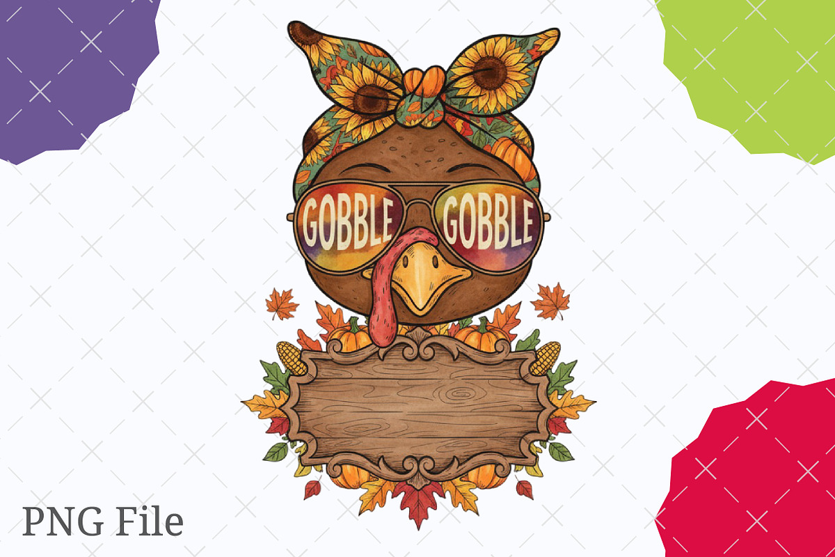 Custom Camo Turkey Girl Kids PNG, an Illustration by designcity5 (Photo 4 of 8)