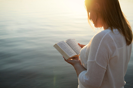 Quiet time by the water