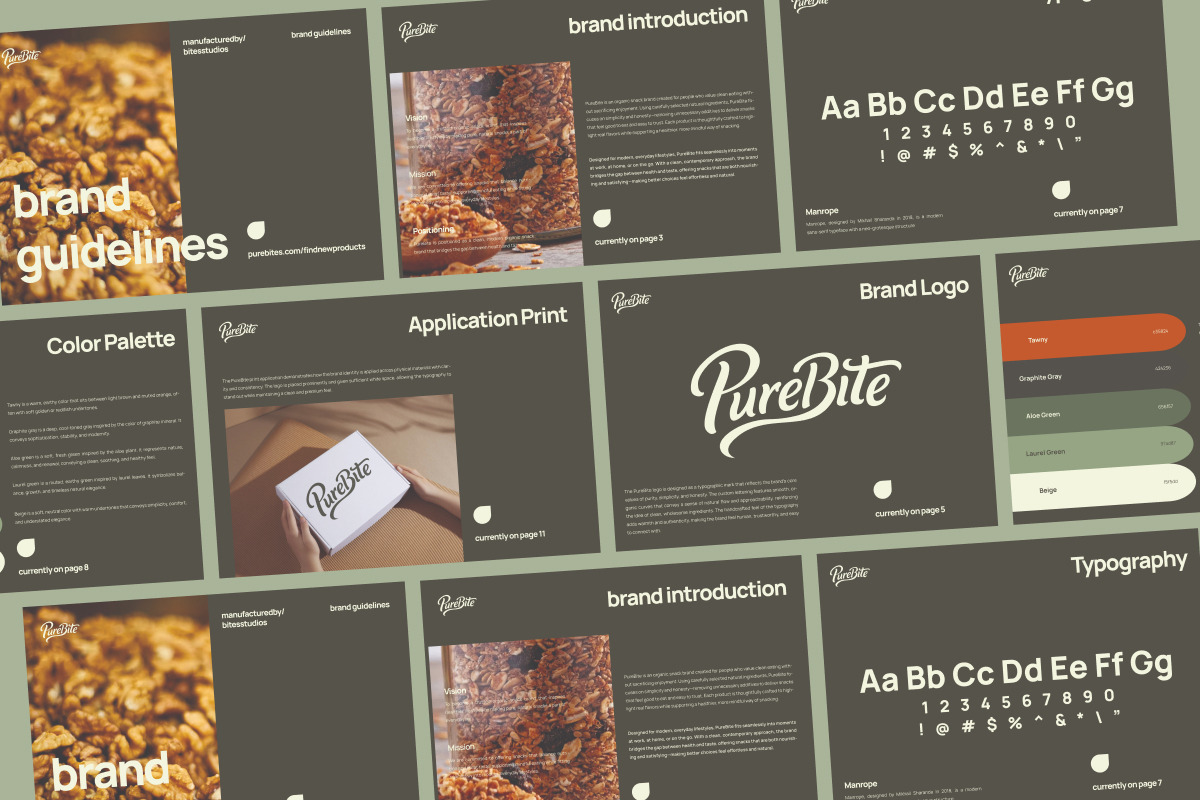 PureBite - Organic Brand Identity, a Magazine Template by productype1 (Photo 5 of 6)