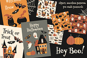 Hey BOO! Cute ghost clipart, a Seasonal Illustration by EltaMaxArt (Thumbnail 1 of 14)