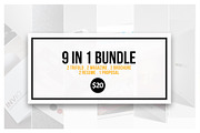 9 In 1 Template Bundle, a Brochure Template by Dedijuniadi (Thumbnail 1 of 6)