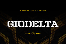Giodelta - Stencil Slab Serif