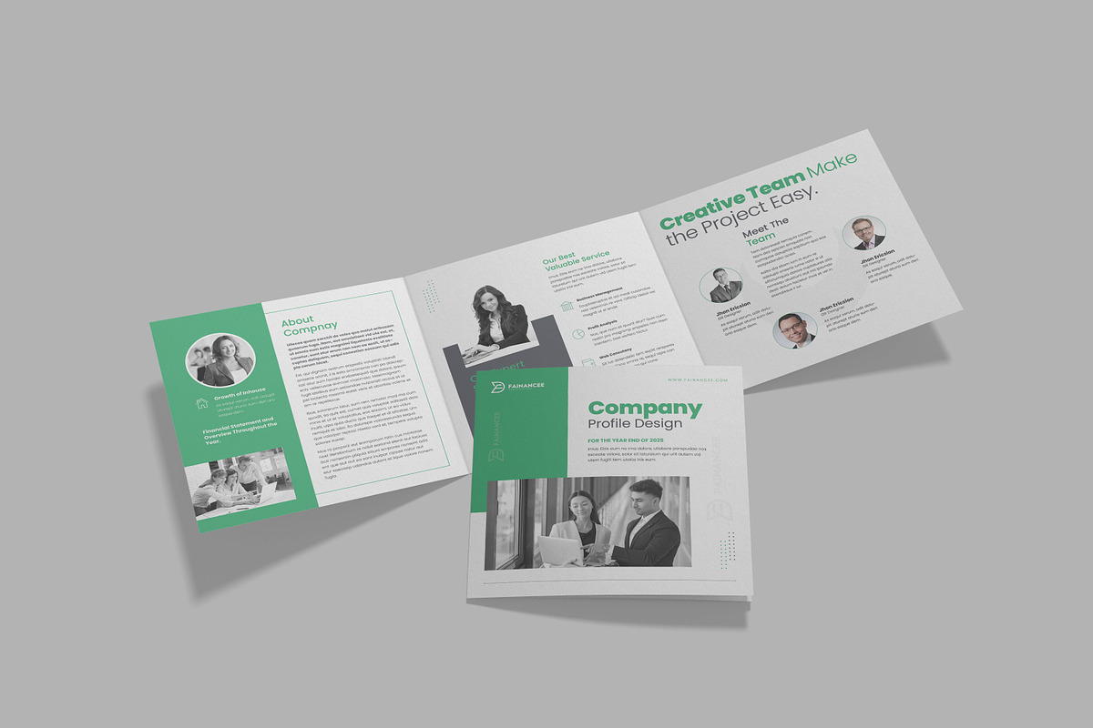 Square Tri-fold Brochure, a Brochure Template by astutedesign11 (Photo 3 of 3)