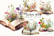 Romantic flower clipart bundle, a Decorative Illustration by Vasmila (Thumbnail 5 of 21)