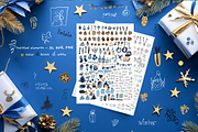 Christmas Doodle Bundle, a Seasonal Illustration by lokfrid (Thumbnail 4 of 9)