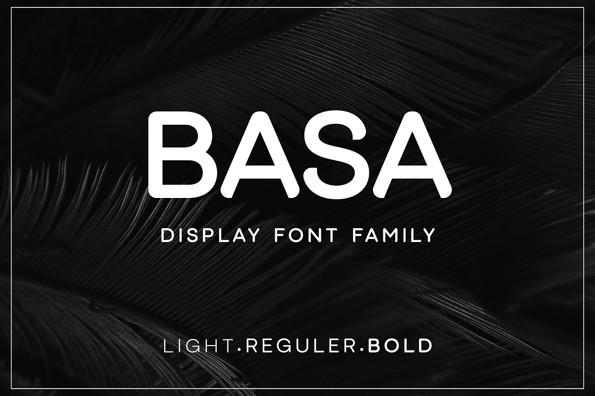 Basa Sans Serif Font, a Sans Serif Font by Glowin_studio (Photo 1 of 6)