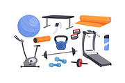 Sports equipment for gym or home set, a Sport Illustration by Good Studio (Thumbnail 2 of 3)