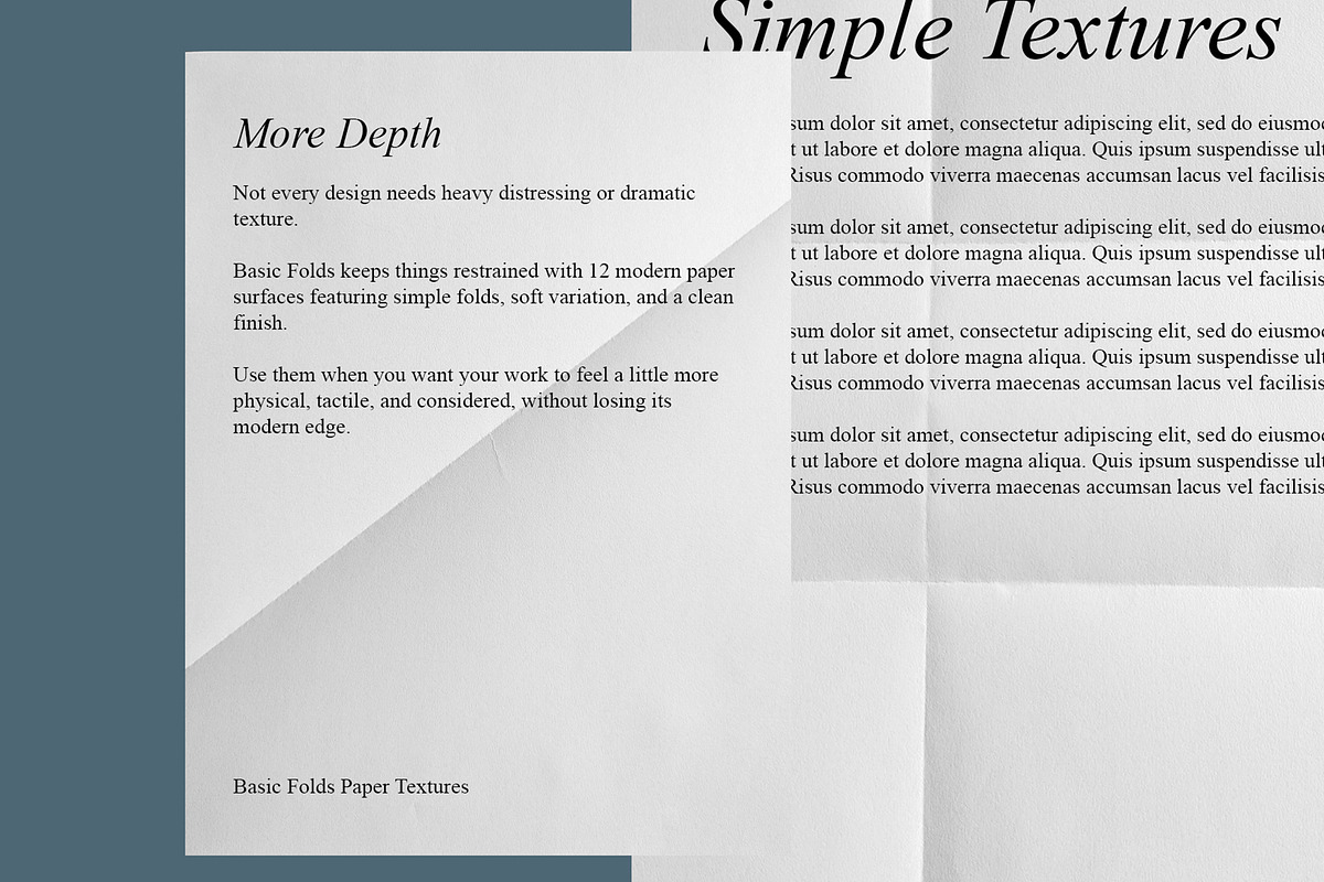 Basic Folds: 12 Paper Textures, a Texture Graphic by The Fake PNG (Photo 4 of 5)