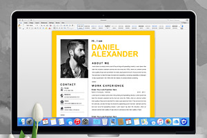 Yellow Resume Template Colour Cv