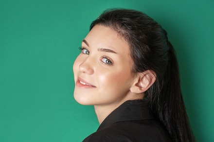 Portrait of a smiling young girl., a Person Photo by Olena Rudo
