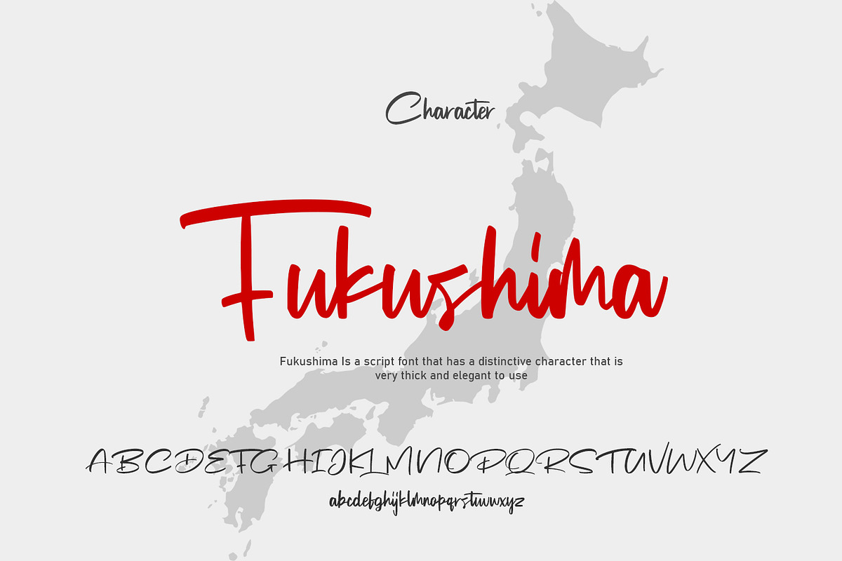 Fukushima - Modern Calligraphy preview 7